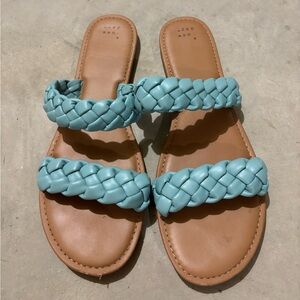A New Day Women's Braided Sandals - Blue